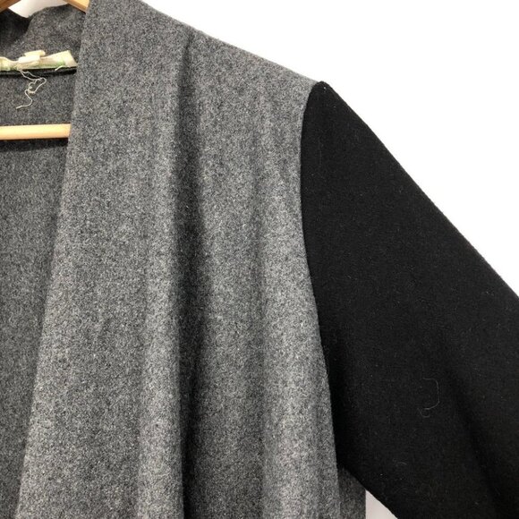 Staring at Stars UO Black + Grey Wool Blend Waterfall Cardigan Cozy size Large - Picture 12 of 16